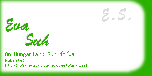 eva suh business card